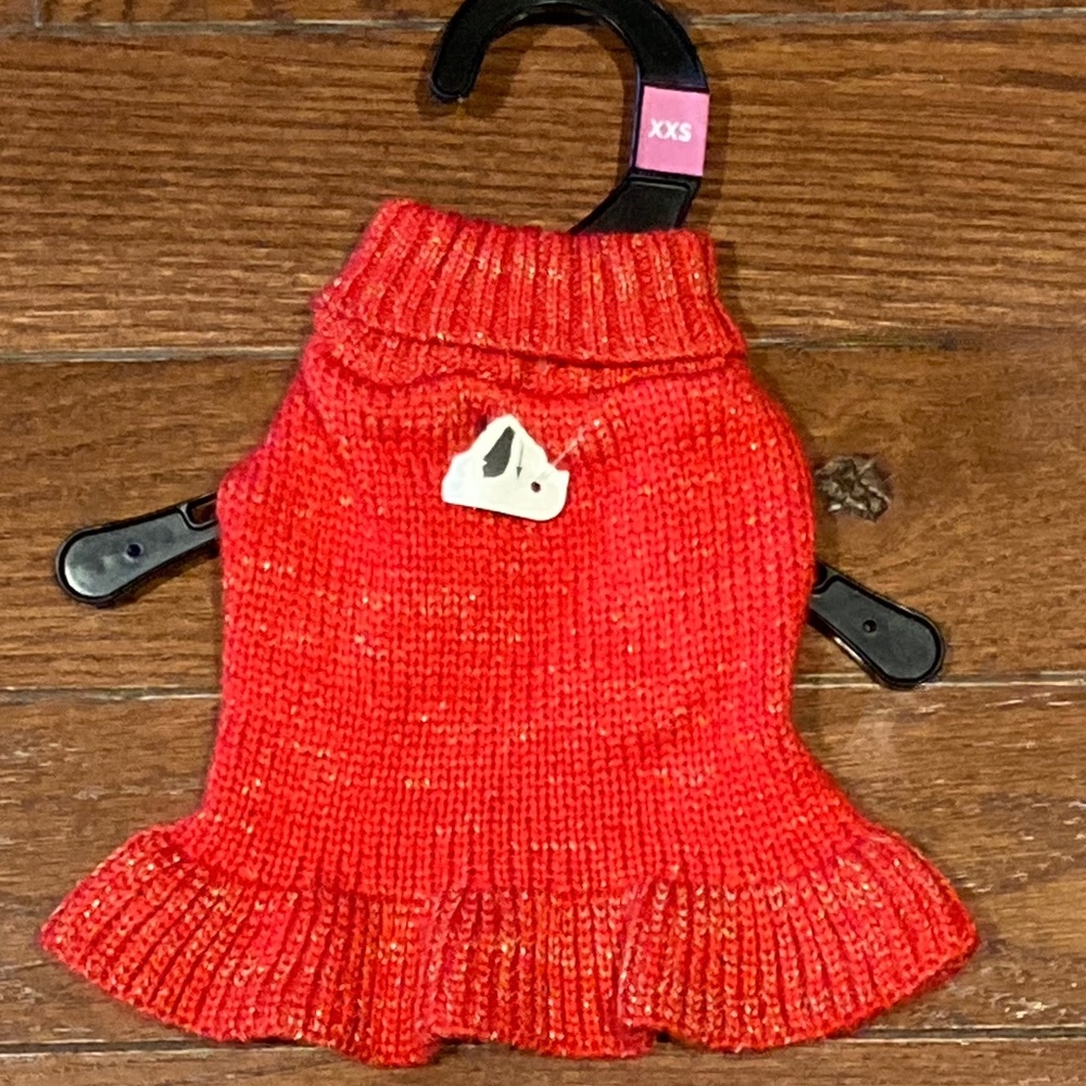 Dog Holiday Sweater Dress, Size  XXS